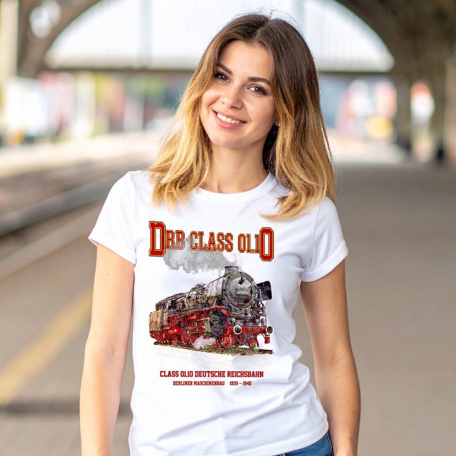 DRB Class 01.10 Steam Train. Deutsche Reichsbahn T Shirt (DRB Class 01.10 Steam Train. Deutsche Reichsbahn. Womens Basic T-Shirt)