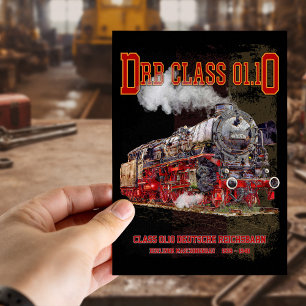 DRB Klass 01.10 Ånglok. Deutsche Reichsbahn Vykort