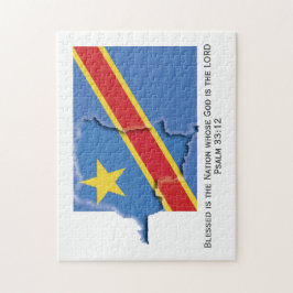 DRC CONGO | Blad nation | CONGOLESE FLAGGA Pussel