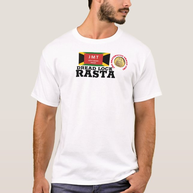 DREAD LOCK RASTA  JMT Basic T-Shirt för män (Framsida)