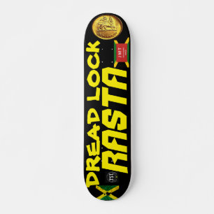DREAD LOCK RASTA OFFICIELL 7 3/4-tums Skateboard-d Mini Skateboard Bräda 18,5 Cm