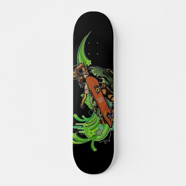 Dread Man Skateboard (svart) Bräda 21,5 Cm (Framsida)