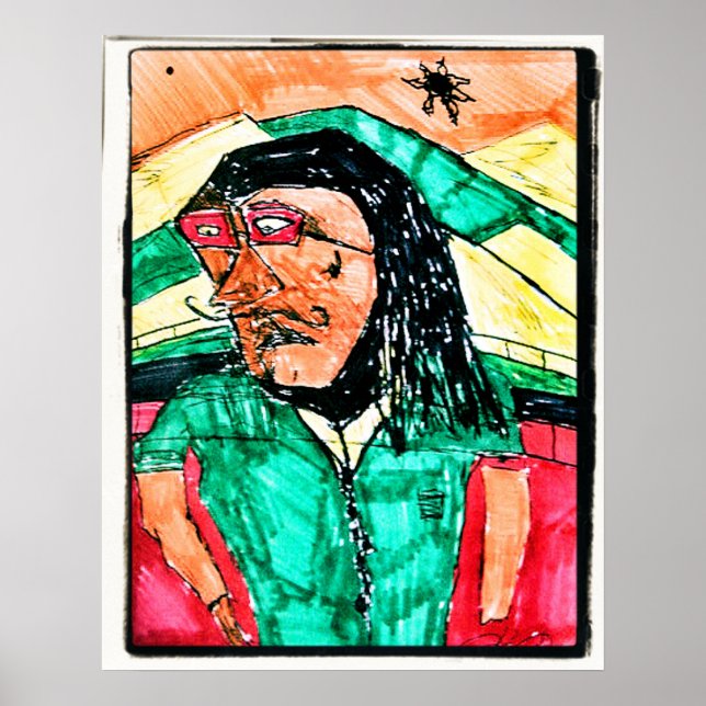 Dread Profile Teckning Poster (Framsidan)