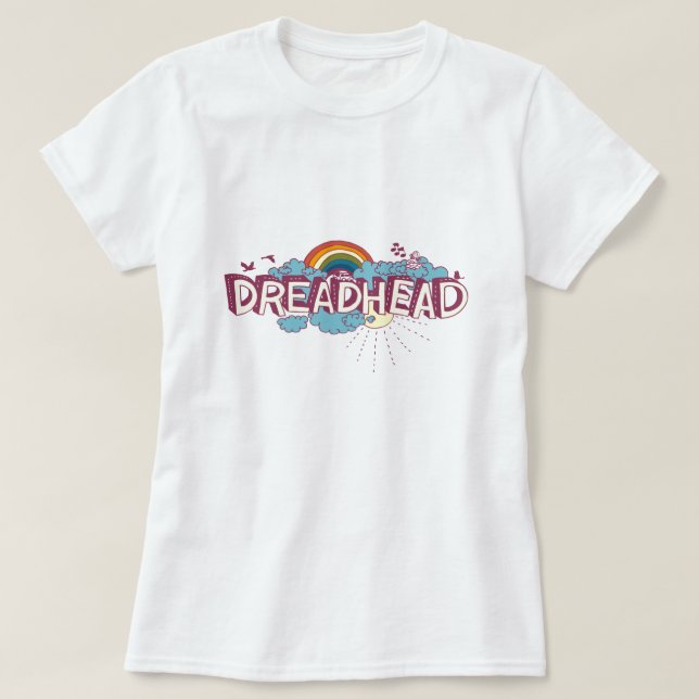Dreadhead Retro Psychedelic grafiskt Tee (Design framsida)