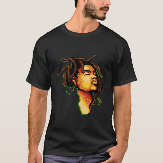 Dreadlock - Afrika, Kärlek T Shirt (Framsida)