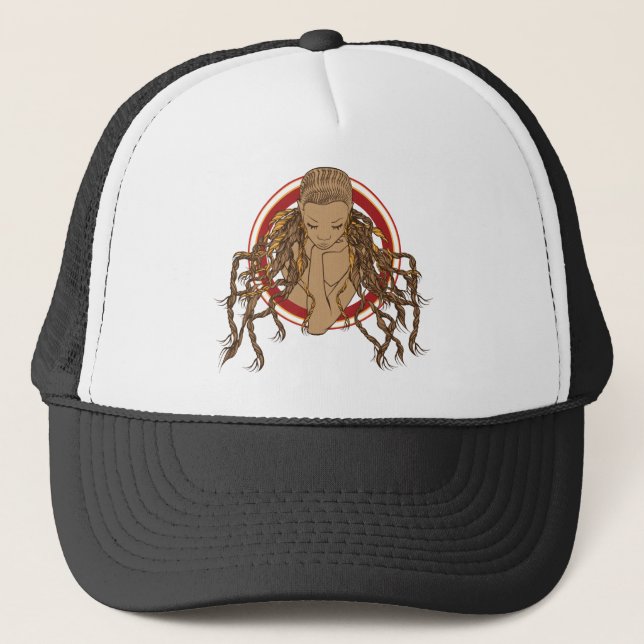 Dreadlock flicka keps (Framsida)