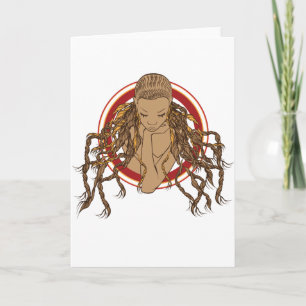 Dreadlock flicka kort