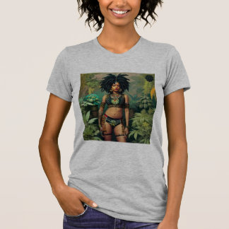 Dreadlock Queen Cheeba Heather Grått T-Shirt