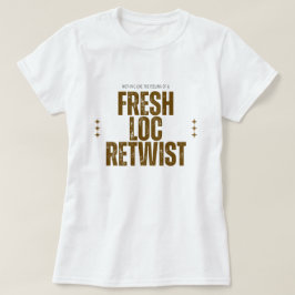 Dreadlock Retwist Svart Custom Hår T-Shirt
