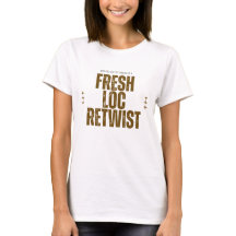 Dreadlock Retwist Svart Custom Hår T-Shirt