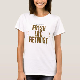 Dreadlock Retwist Svart Custom Hår T-Shirt