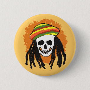 Dreadlock skalle knapp