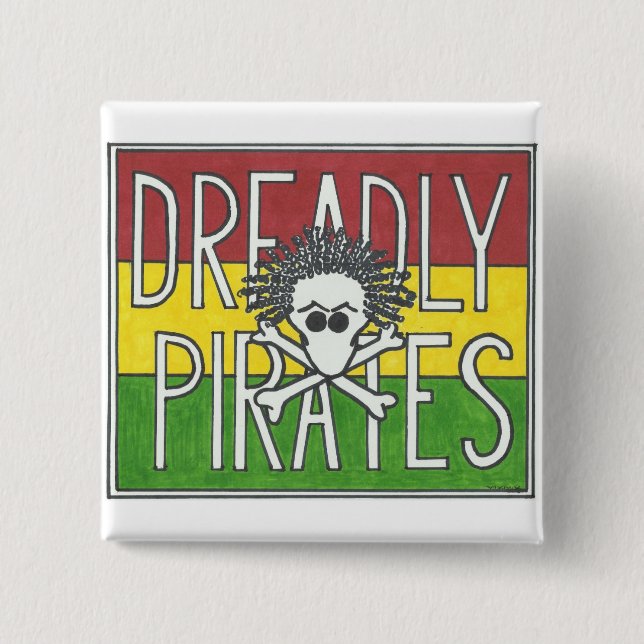 DREADLY-PIRATFLAGGA KNAPP (Framsida)