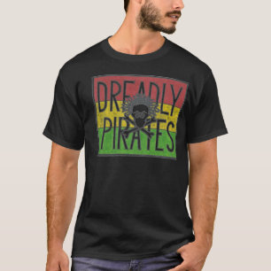 DREADLY PIRATKOPIERAR LOGOTYPEN T SHIRT