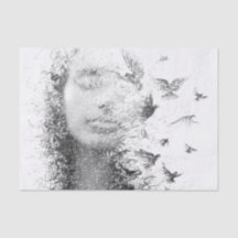 Dream Ansikte FurnMöbler Decoupage-utgivningspappe