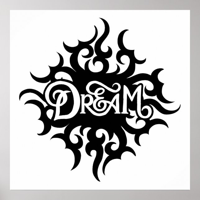 Dream är en alternativ verklighet poster (Framsidan)