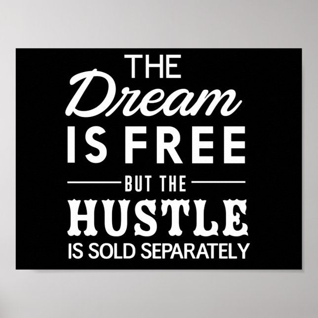 Dream är ledig poster (Framsidan)