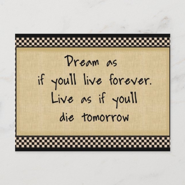 Dream As if: Postcard Vykort (Framsida)