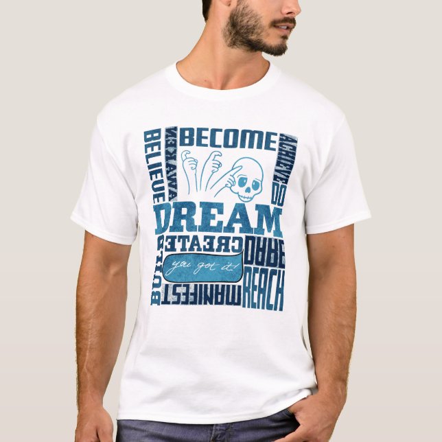 Dream - ASL-design T Shirt (Framsida)