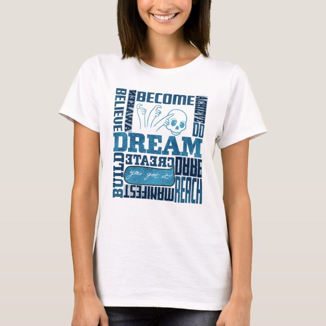 Dream - ASL-design T Shirt (Framsida)