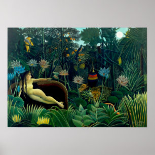 Dream av Henri Rousseau Poster