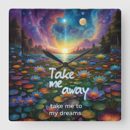 Dream Away Fyrkantig Klocka