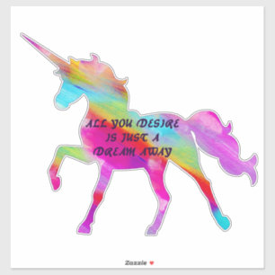 Dream Away Unicorn Klistermärken
