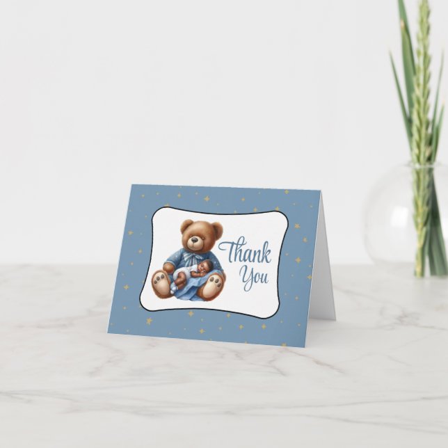 Dream Bear Baby Shower Tack Kort (Framsida)