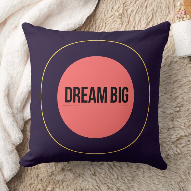 Dream Big - 90s Retro Throw Pillow | Maximalist   Kudde (Filt)