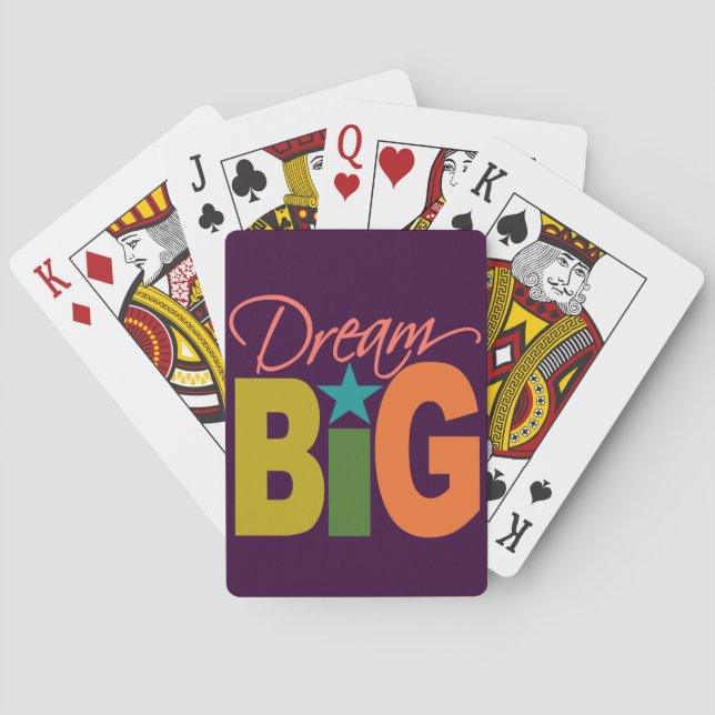 Dream BIG-anpassningsbarnas spelkort (Baksidan)