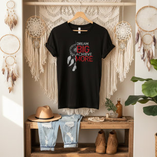 Dream big - åstadkomma mer drömmcatcher grafik t shirt