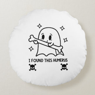 Dream Big Astronaut - Minimalistiskt utrymme Ävent Rund Kudde