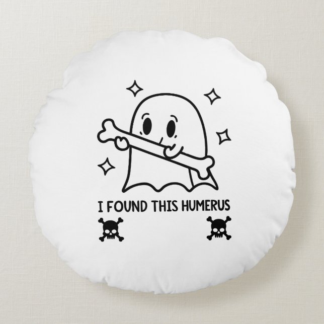 Dream Big Astronaut - Minimalistiskt utrymme Ävent Rund Kudde (Framsidan)