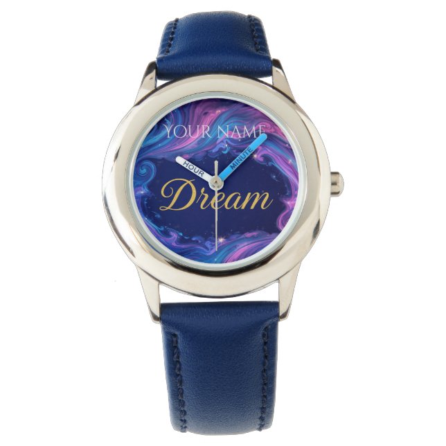 Dream big - beautifully designed Personalized  Armbandsur (Framsida)
