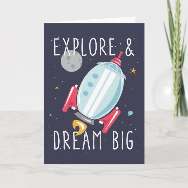 Dream Big Blank Card Kort (Framsida)