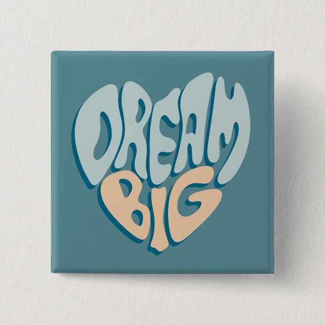 Dream Big: Blue Heart of Success Knapp (Framsida)