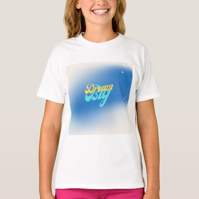 Dream Big blue T Shirt (Framsida)