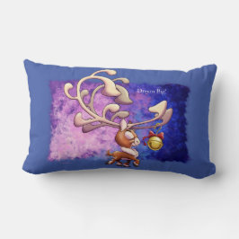 DREAM BIG CHRISTMAS REINDEER av Jeff Willis Art Lumbarkudde