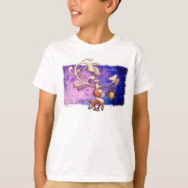 DREAM BIG CHRISTMAS REINDEER av Jeff Willis Art T Shirt