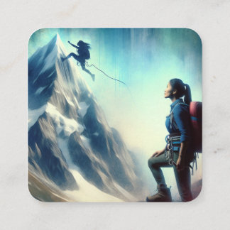 "Dream Big, Dare to Misslyckas"-fästmärke Fyrkantigt Visitkort