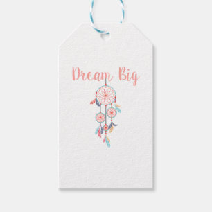 Dream Big Dreamcatcher Dream Catcher i Peach Presentetikett