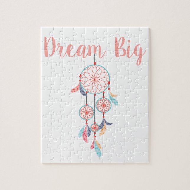 Dream Big Dreamcatcher Dream Catcher i Peach Pussel (Vertikal)