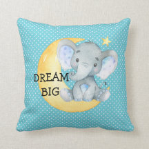 Dream Big Elephant Cute Pojke Nursery Gift