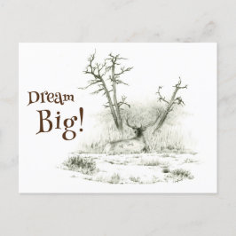 Dream Big Elk Postcross-vykort Vykort