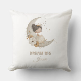 Dream Big Fairy Måne Child - Personlig Namn Kudde