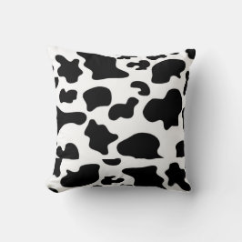 Dream Big Flicka Pillow (med återutskrift av kor) Kudde