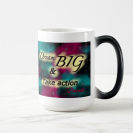 Dream big galaxy färg som byter mugg