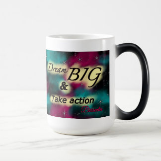 Dream big galaxy färg som byter mugg