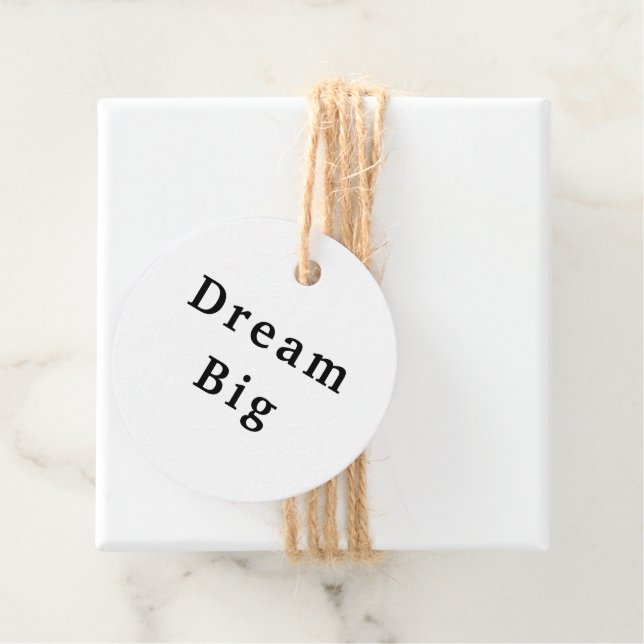 Dream Big Gåvor Etiketter (På plats)