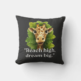 "Dream Big - Giraffe Dekorativ kudde" Kudde